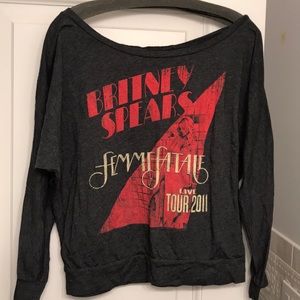 Off the shoulder Femme Fatale tour 2011 Britney